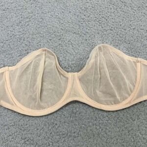 Inlyric Bra 36C Strapless IH001  Cosnufy Mesh Strapless Bra
